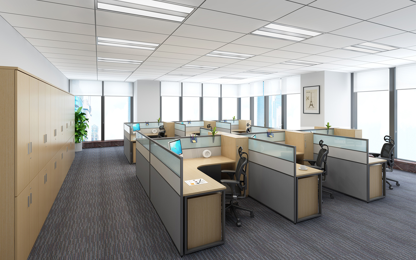 定制辦公屏風卡座